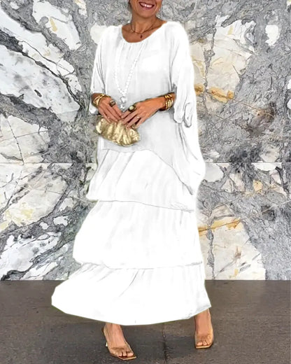 MW | Locker geschichtetes Maxikleid