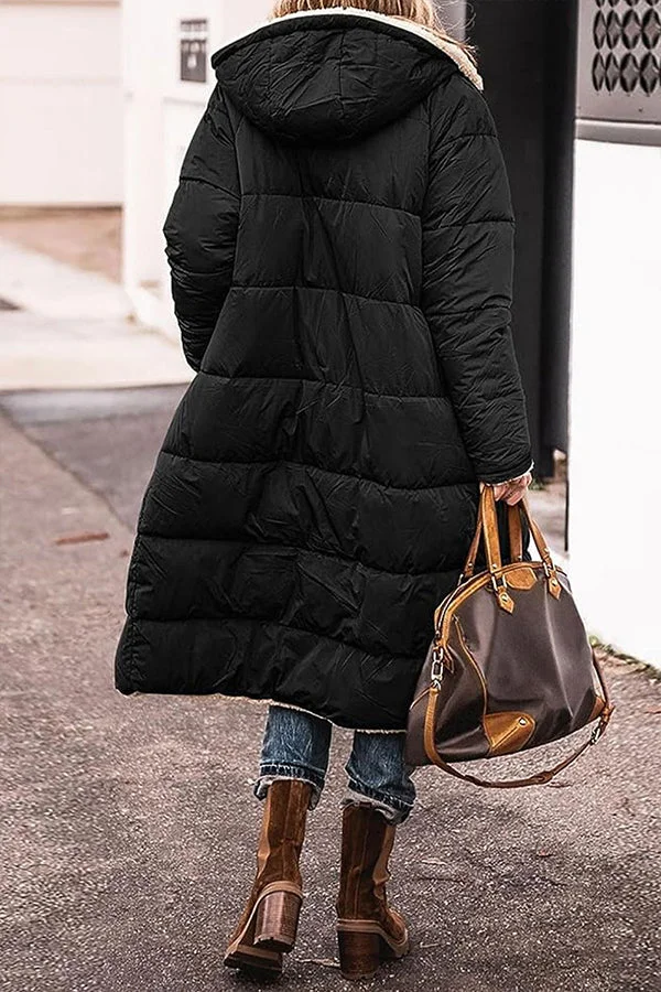 MW | Trendige Jacke mit Kapuze und Akzentkragen