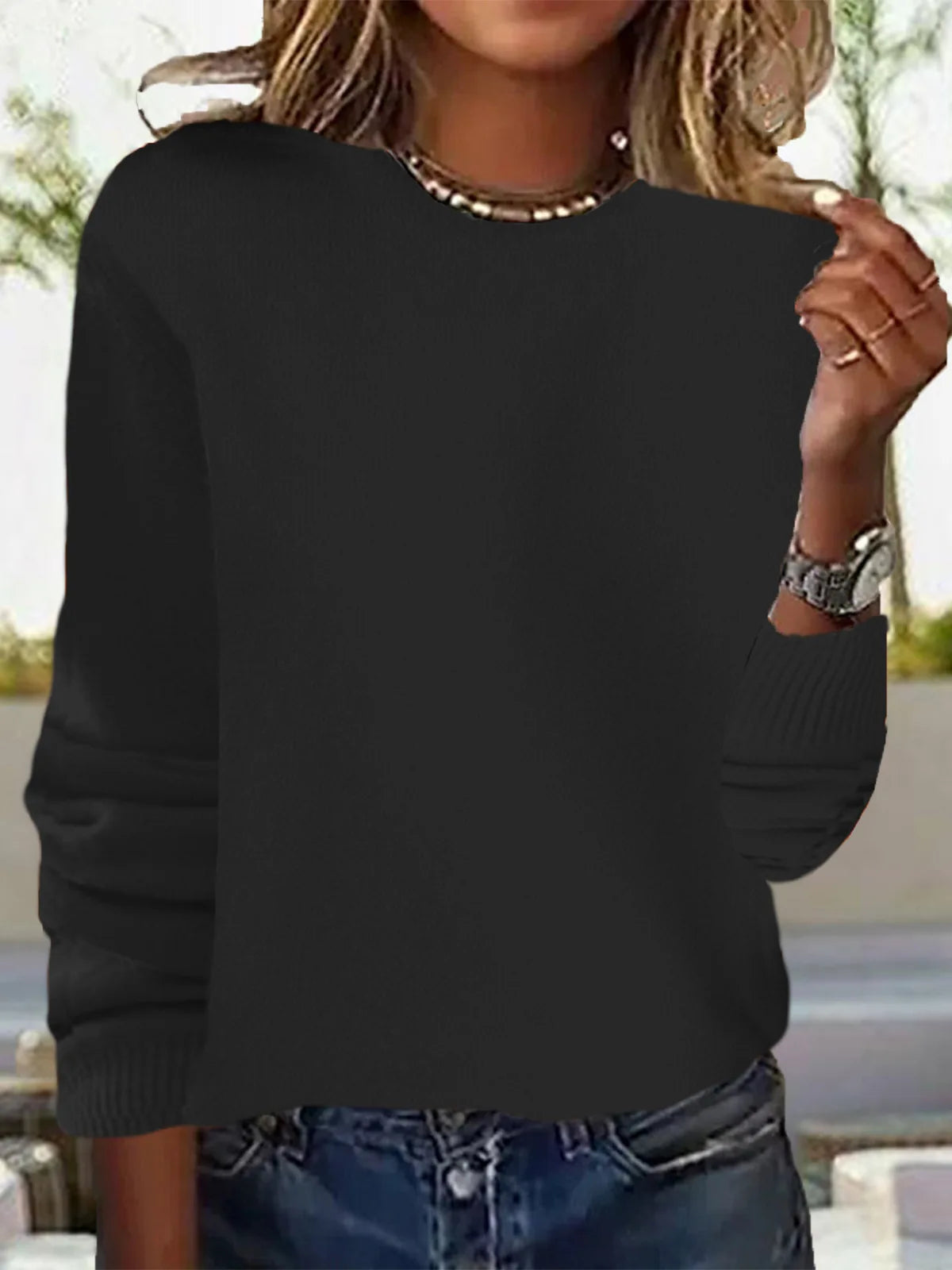 Schlank und modern Pullover