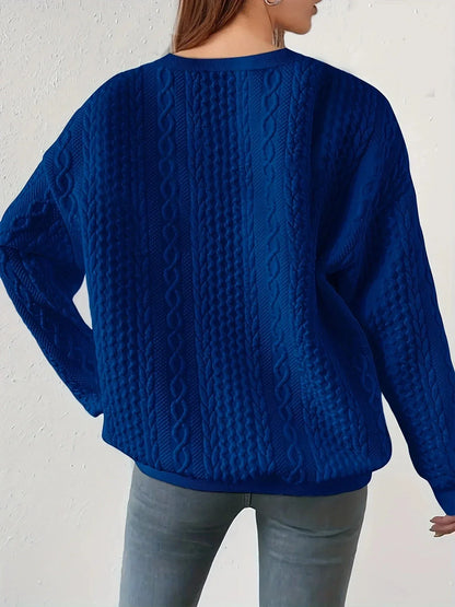 MW | Rundhalsausschnitt Sweatshirt mit langen Ärmeln