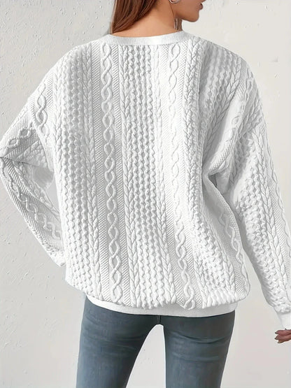 MW | Rundhalsausschnitt Sweatshirt mit langen Ärmeln