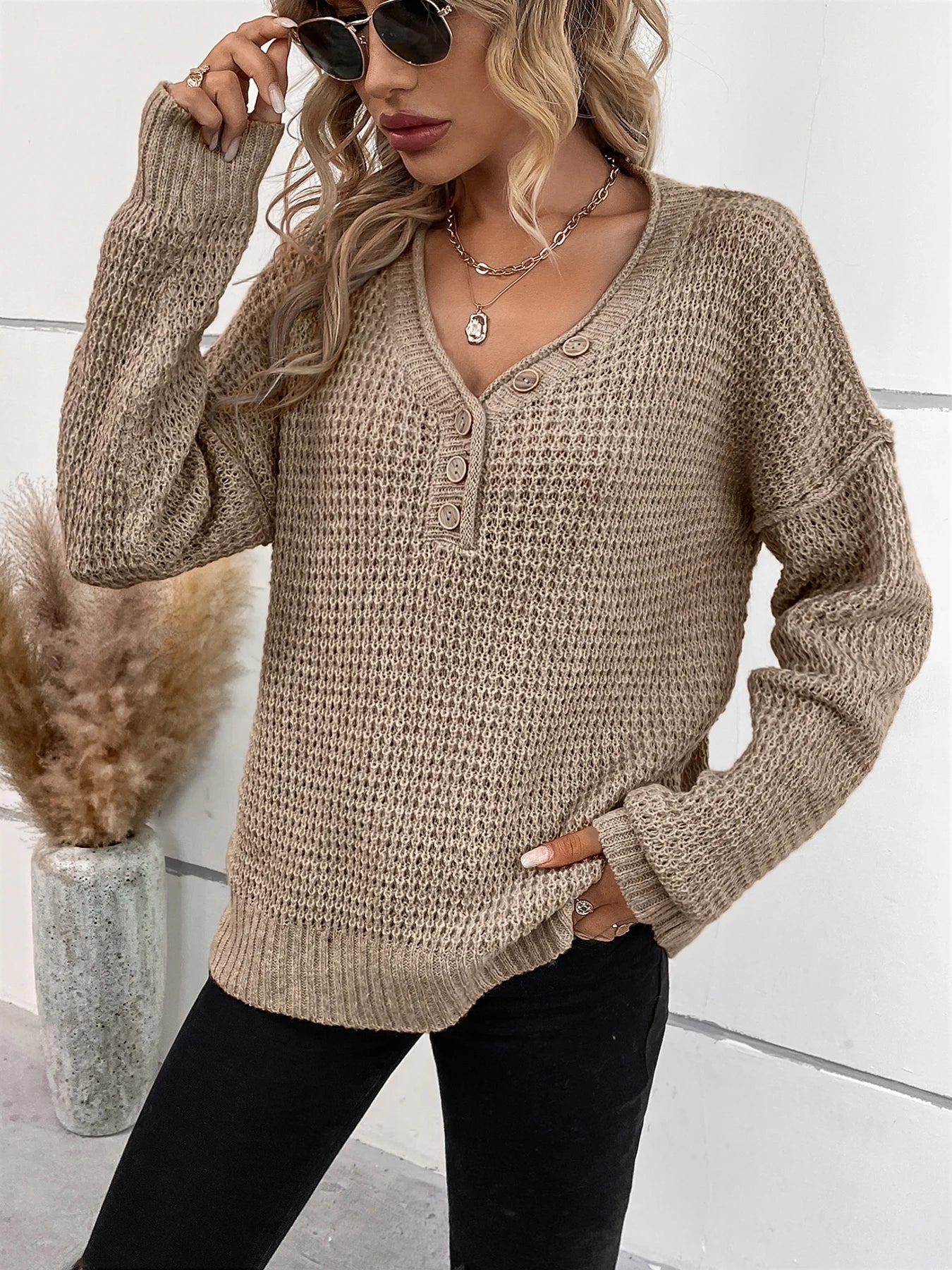 Schlank und modern Pullover