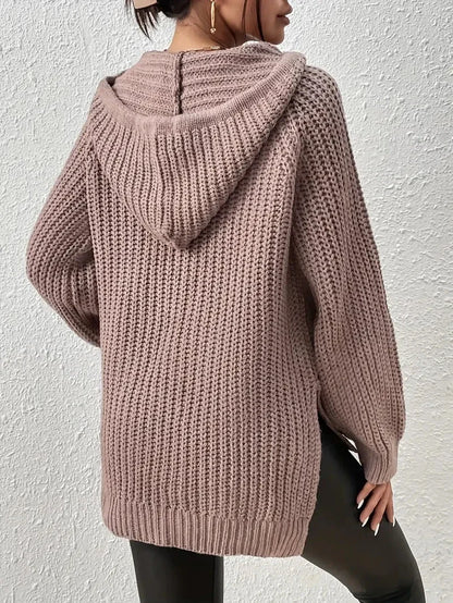 MW | MW – Lässiger Strick-Kapuzenpullover