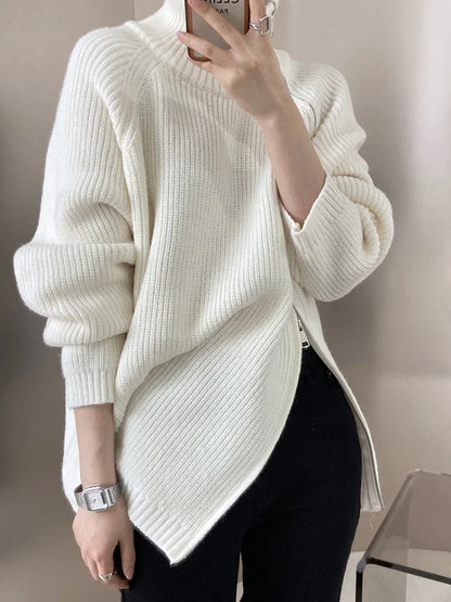 MW | Pullover mit hohem Kragen