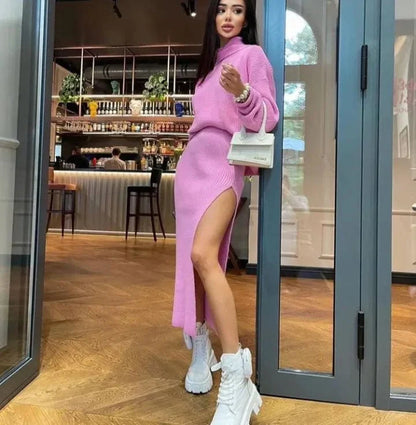 MW | Strickpullover mit Rollkragenpullover