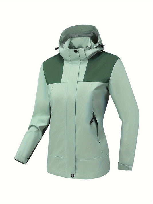MW | Wasserdichte Outdoor-Sportjacke mit Kapuze für Damen