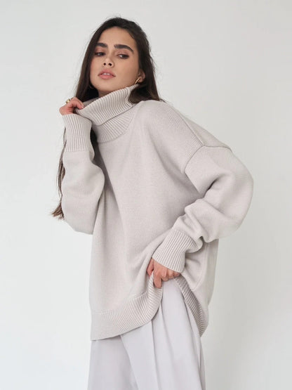 MW | MW – Kuscheliger Oversize-Pullover mit Rollkragen