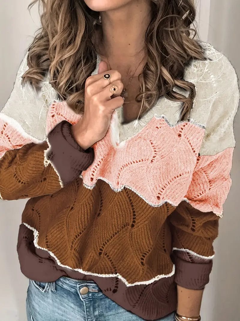 MW | Pullover mit V-Ausschnitt