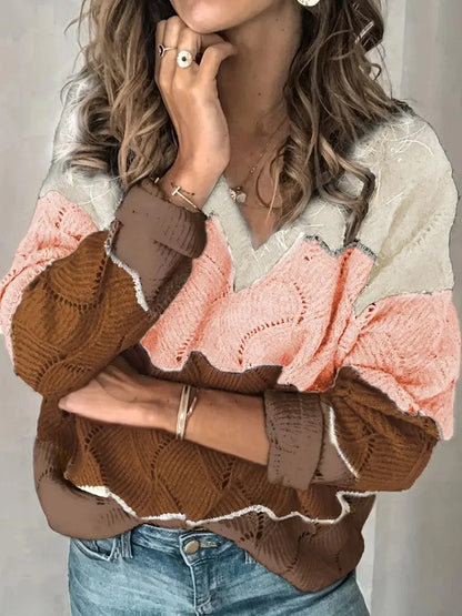 MW | Pullover mit V-Ausschnitt