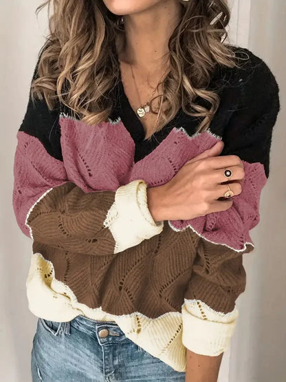 MW | Pullover mit V-Ausschnitt