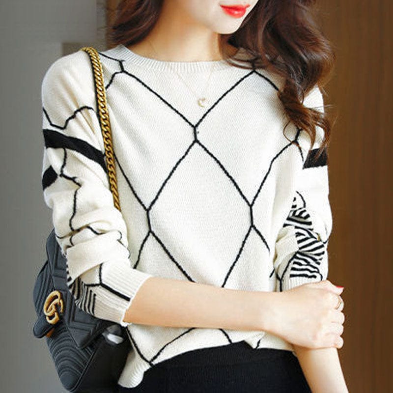 MW | Pullover mit kontrastfarbenem Karomuster 2024