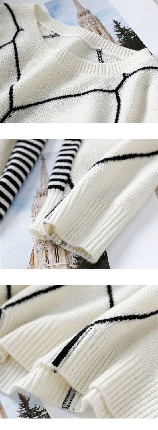 MW | Pullover mit kontrastfarbenem Karomuster 2024