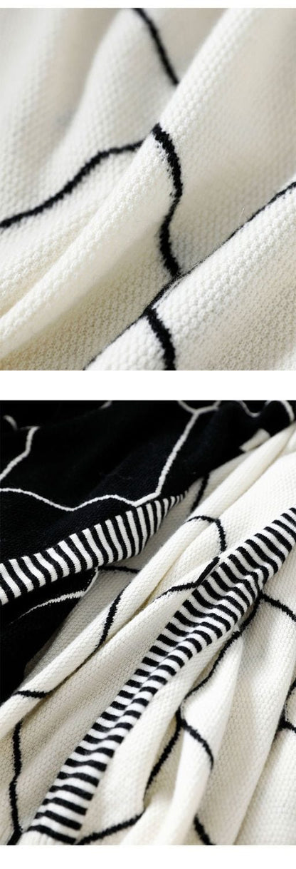 MW | Pullover mit kontrastfarbenem Karomuster 2024