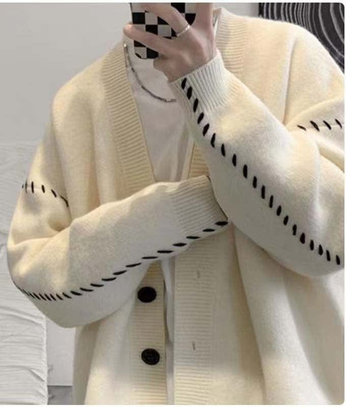 MW | Vintage V-Ausschnitt Cardigan-Pullover