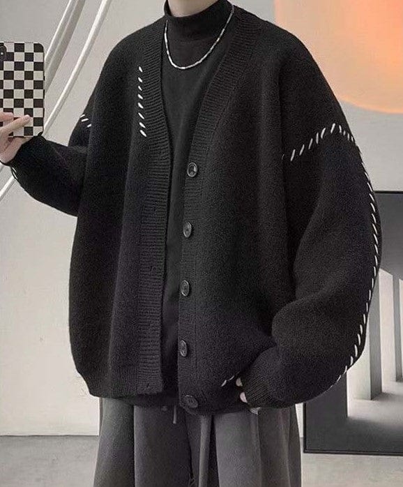 MW | Vintage V-Ausschnitt Cardigan-Pullover