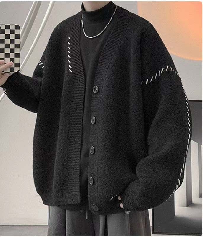 MW | Vintage V-Ausschnitt Cardigan-Pullover