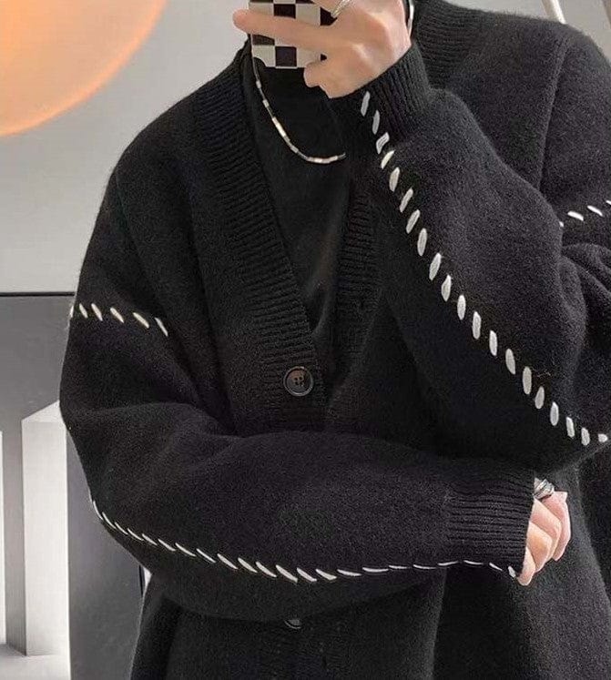 MW | Vintage V-Ausschnitt Cardigan-Pullover