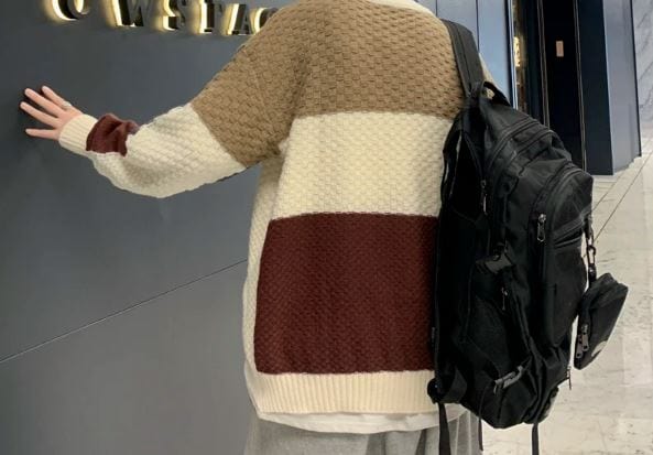 MW | Patchwork Jacquard Strickpullover