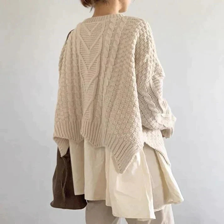 MW | Pullover mit Rundhalsausschnitt