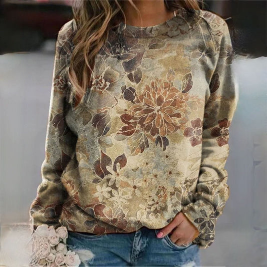 MW | Pullover mit elegantem floralem Muster