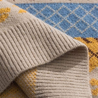 MW | Retro-Lässiger Strickpullover 2024