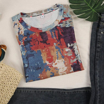 MW | Pullover mit abstraktem Druck