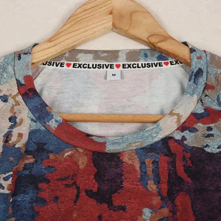 MW | Pullover mit abstraktem Druck