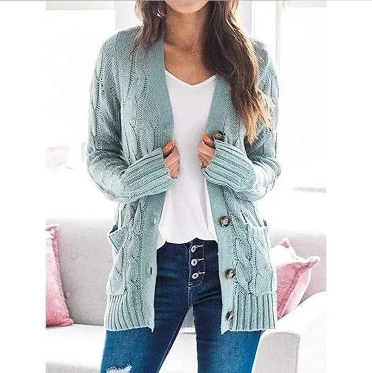 Mid-length Sweater Cardigan-20