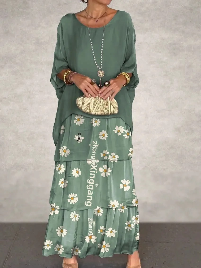 MW | Locker geschichtetes Maxikleid