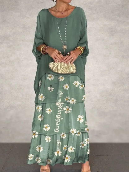 MW | Locker geschichtetes Maxikleid