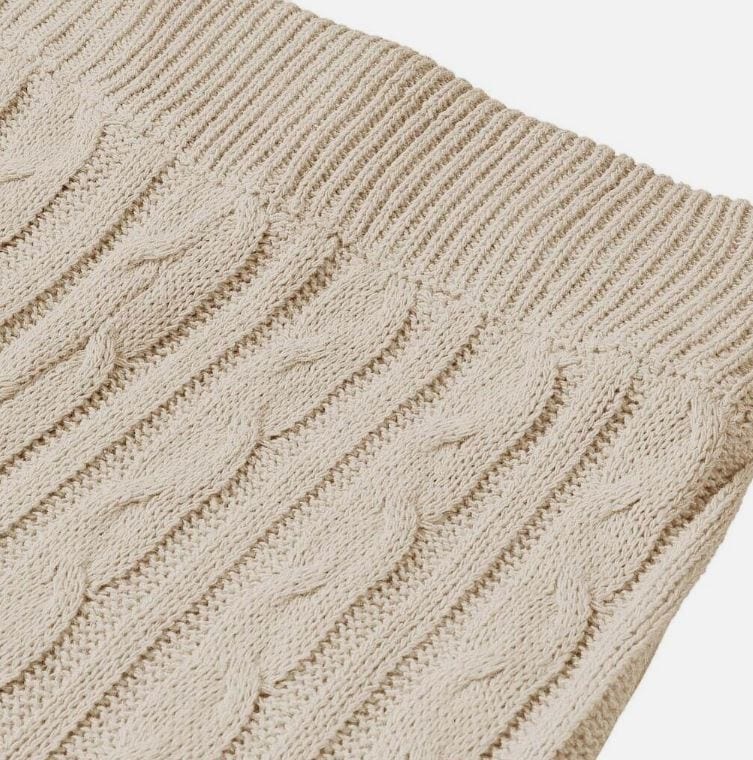 MW | MW -Damen 2-teiliger langer Strickanzug mit dickem Pullover