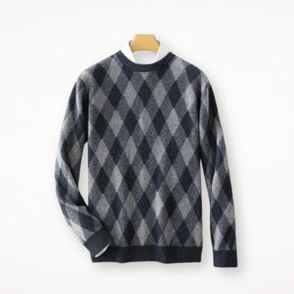 MW | O-Ausschnitt bunter Wollpullover 2024