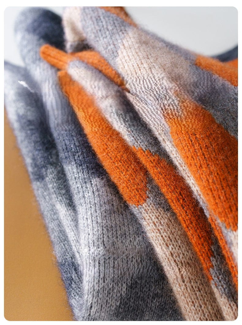 MW | O-Ausschnitt bunter Wollpullover 2024